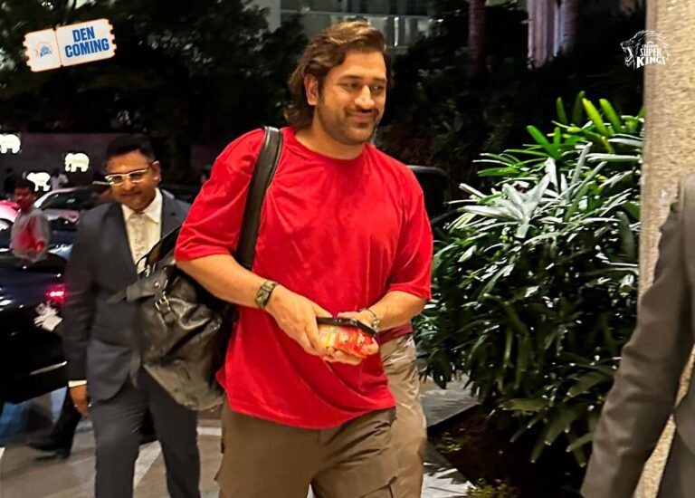 IPL 2024: MS Dhoni joins CSK squad in Chennai