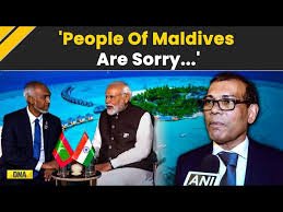 Former Maldivian President urges Indians to return, saying, “We’re sorry, we want you back.” Former Maldivian President urges Indians to return, saying, “We’re sorry, we want you back.”