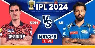 SRH vs MI Live Score, IPL 2024 Match 8