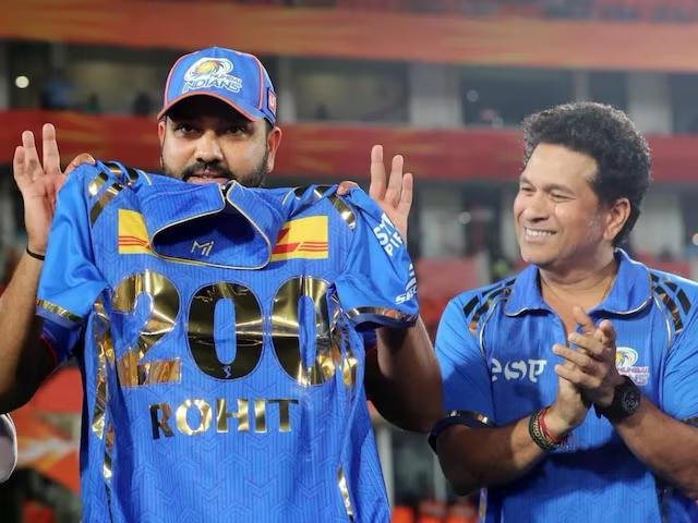 A Tribute from Sachin Tendulkar to Rohit Sharma on his 200th game for MI in IPL 2024