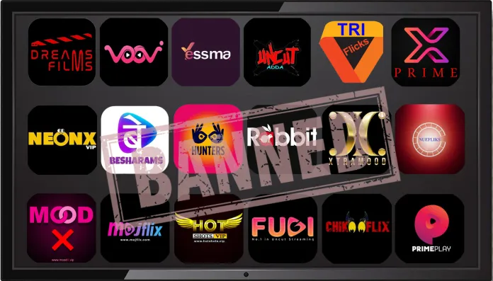 Images showing all the 18 OTT platforms banned by government