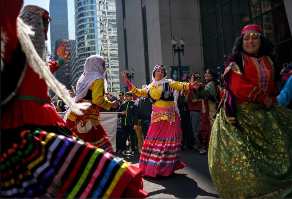 Image showing people happiness while celebrating the Persian new year or the Nowruz