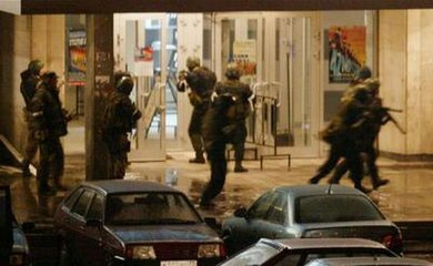 Image by wikipedia showcasing the moscow hall attack of 2002.