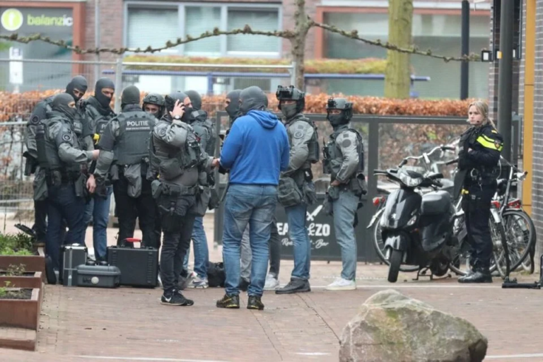Image showing the man who has been taken under custody in regarding the cafe hostage in Netherland.