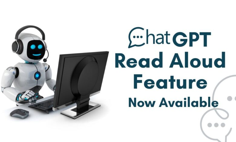 Image template to inform users about ChatGPT read aloud feature