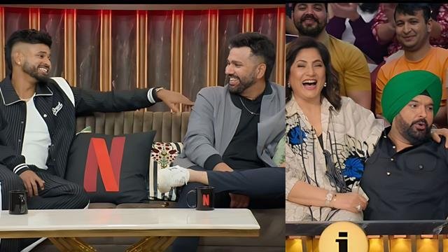 The Great Indian Kapil Show Welcomes Cricket Stars Rohit Sharma and Shreyas Iyer