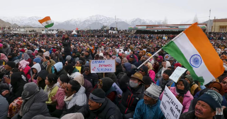 Image showing the Ladakh hunger strike persuades audiences to tap and get to know about the underlying reason for the same.
