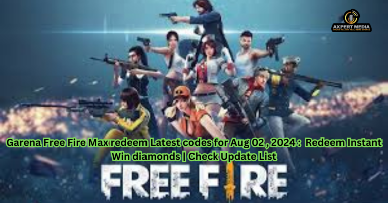 Garena Free Fire Max redeem Latest codes for Aug 02 , 2024 :  Redeem Instant Win diamonds | Check Update List