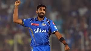Jasprit Bumrah in Mumbai Indians jersey during an IPL match