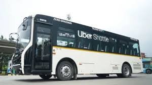 Uber Shuttle buses offering free rides for IPL fans in Mumbai on match days.