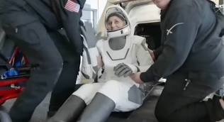 SpaceX Crew Dragon capsule carrying NASA astronauts Sunita Williams and Butch Wilmore safely splashes down in the Gulf of Mexico after nine months in space.