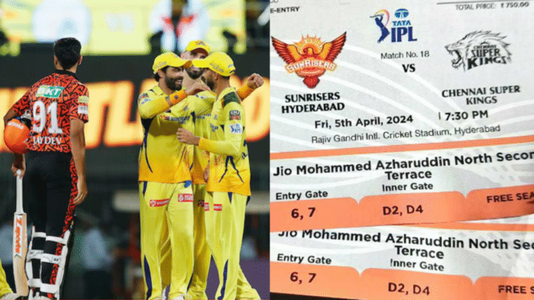 How to Grab Tickets for CSK vs SRH IPL 2025 Clash at Chepauk – Prices, Online & Offline Booking