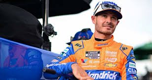 Kyle Larson in Hendrick Motorsports racing suit ahead of NASCAR event