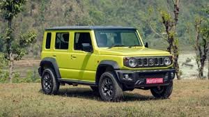 Maruti Jimny 5-door SUV tackling off-road terrain with rugged 4x4 capability