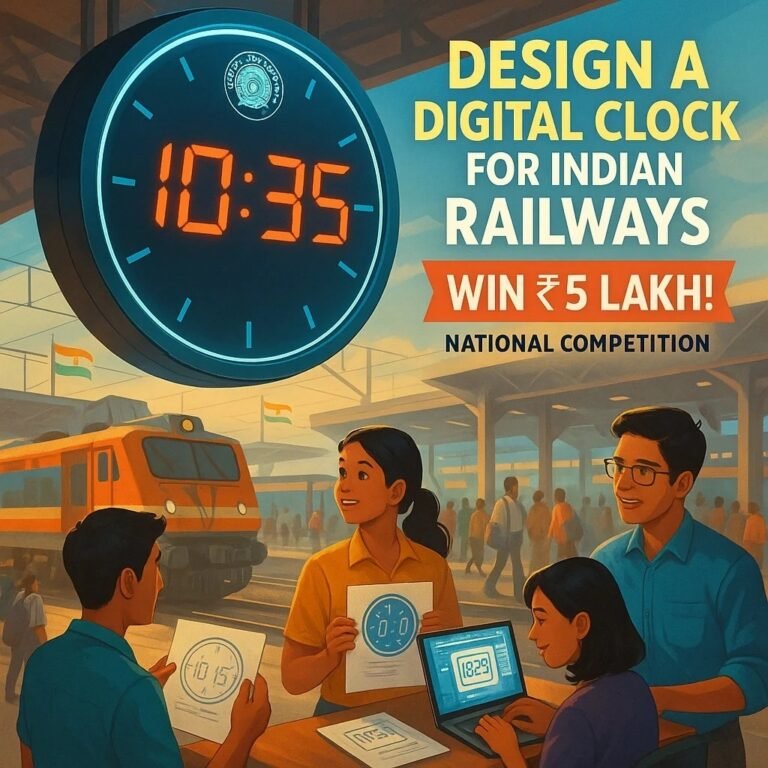 Indian Railways Is Offering ₹5 Lakh for Designing a Digital Clock — Here’s How You Can Win