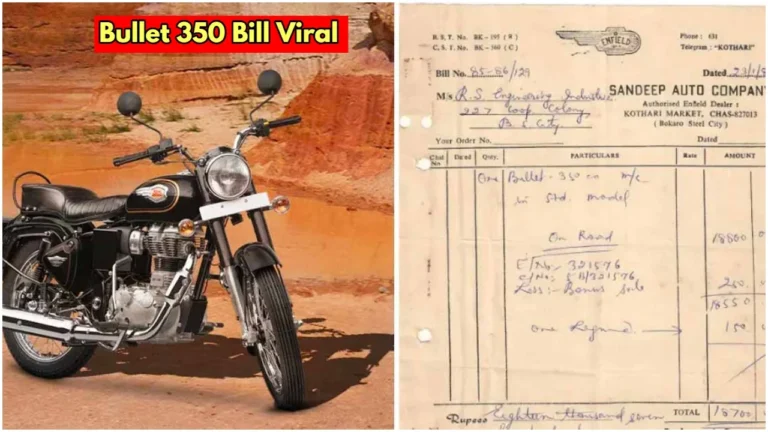 You Won’t Believe What a Bullet 350 Cost in 1986 – Viral Bill Has Internet Shocked!