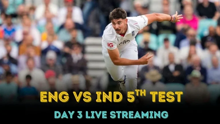 How to Watch ENG vs IND 5th Test Day 3 Live for Free: Streaming & Telecast Details