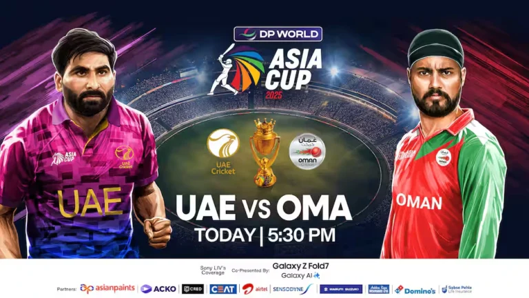 Sony Liv UAE vs Oman Live Streaming, Telecast in India: When & Where to Watch Asia Cup 2025 Match 7