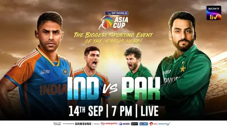 Asia Cup 2025: Watch India vs Pakistan Live for Free on DD Sports – Full Match Details Inside