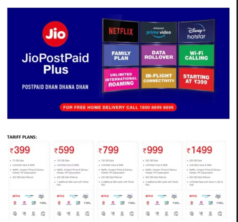 Jio’s Top Postpaid Plans Offer Free Netflix, Prime Light & 100GB Data — Full Details Inside