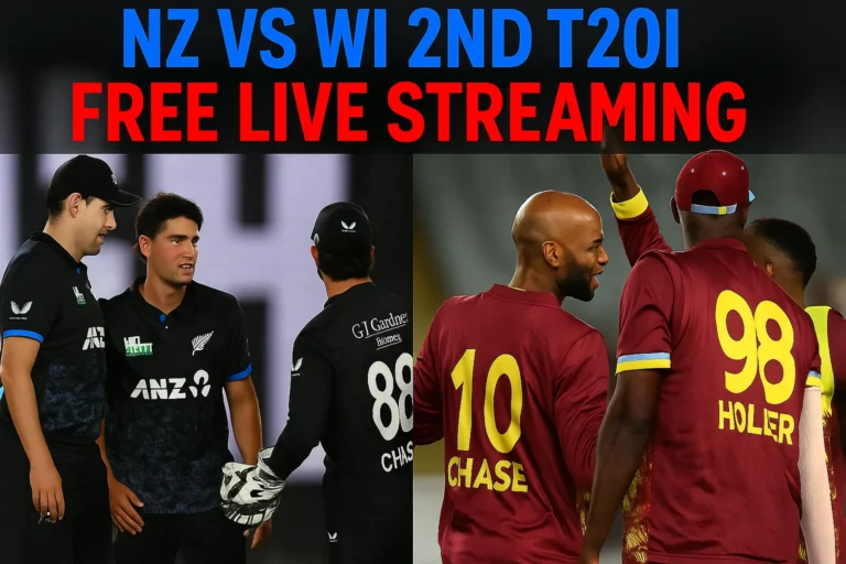 NZ vs WI 2nd T20I Live Streaming