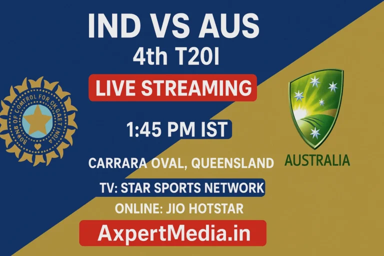 IND vs AUS 4th T20I Live Streaming: When & Where To Watch India vs Australia 4th T20I Match Live In India