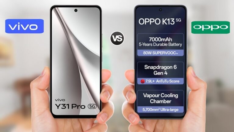 Oppo K13 vs Vivo Y31 Pro 5G: Best Budget 5G Phone Under ₹20,000 Compared