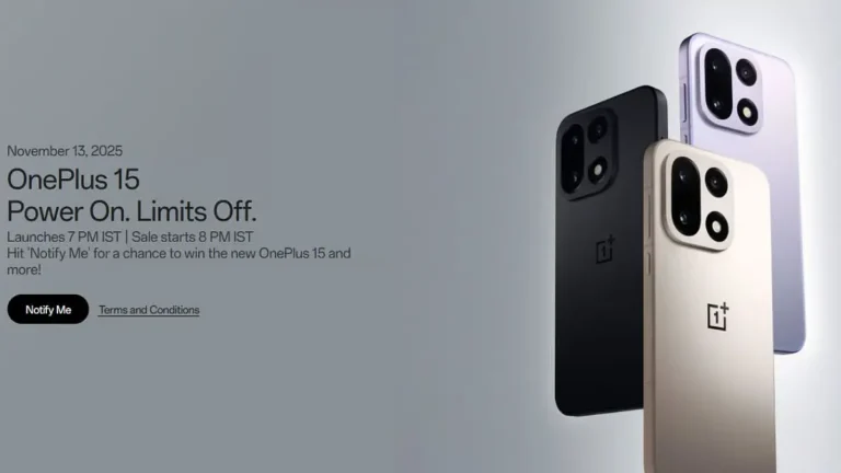 OnePlus 15 Launching in India on November 13: Price, Specs, Battery & Early Sale Details Leaked