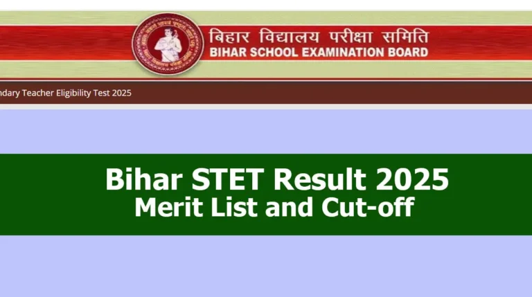 Bihar STET Result 2025 Likely Today: How to Check Scorecard and Merit List on bihar-stet.com
