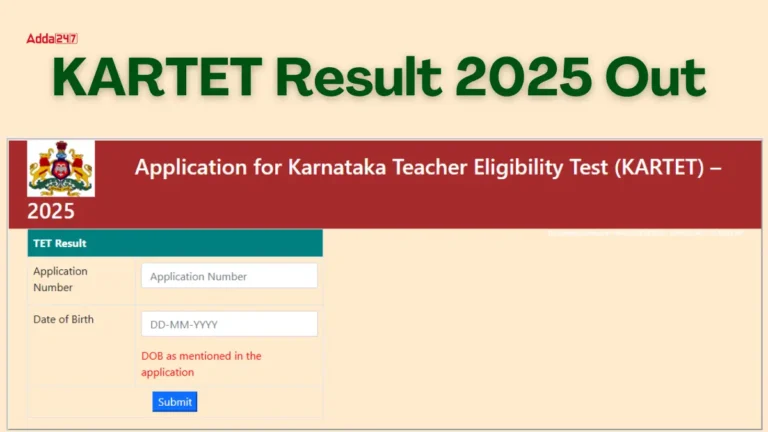 KARTET Result 2025 OUT at sts.karnataka.gov.in: Download Karnataka TET Certificate PDF Here