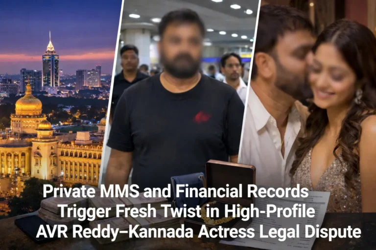 Private MMS, Financial Records Go Viral in AVR Reddy–Kannada Actress Dispute