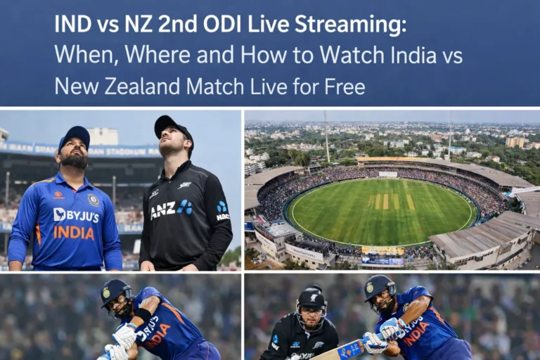 IND vs NZ 2nd ODI Live Streaming: When, Where and How to Watch India vs New Zealand Match Live for Free