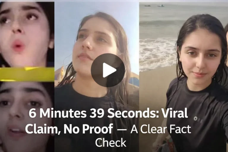 What Is the ‘6 Minutes 39 Seconds’ Claim Linked to Pakistani Influencer Fatima Jatoi? A Fact Check