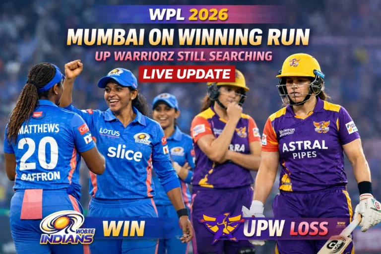 MI vs UPW Today, WPL 2026: Mumbai Indians Aim for Top Spot in Match 8