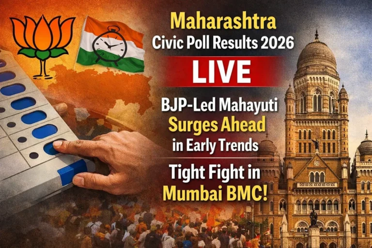 Maharashtra Civic Poll Results 2026 LIVE: BJP-led Mahayuti Surges Ahead in Early Trends; Tight Fight in Mumbai BMC