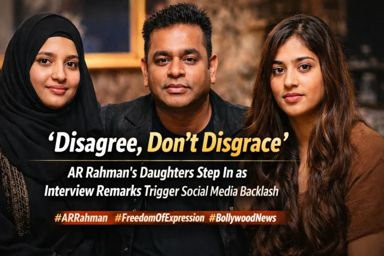 ‘Disagree, Don’t Disgrace’: AR Rahman’s Daughters Step In as Interview Remarks Trigger Social Media Backlash