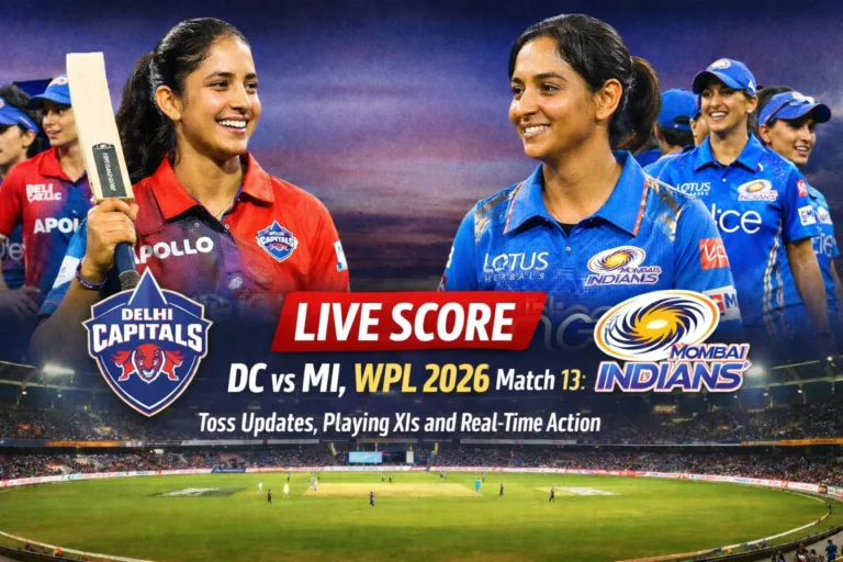 DC vs MI LIVE Score, WPL 2026: Toss, Playing XIs, Match 13 Updates from Vadodara