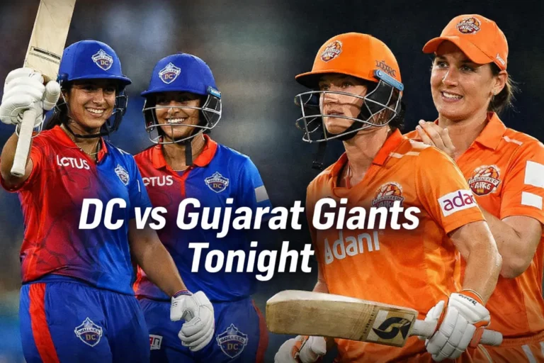 WPL 2026: DC vs Gujarat Giants Tonight — Toss Time, Playing XI, Live Streaming