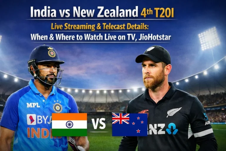 India vs New Zealand 4th T20I Live Streaming & Telecast: When and Where to Watch IND vs NZ Match Live on TV, JioHotstar