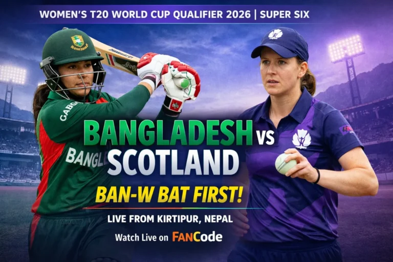 Bangladesh vs Scotland Live: BAN-W Bat First in Women’s T20 World Cup Qualifier Super Six