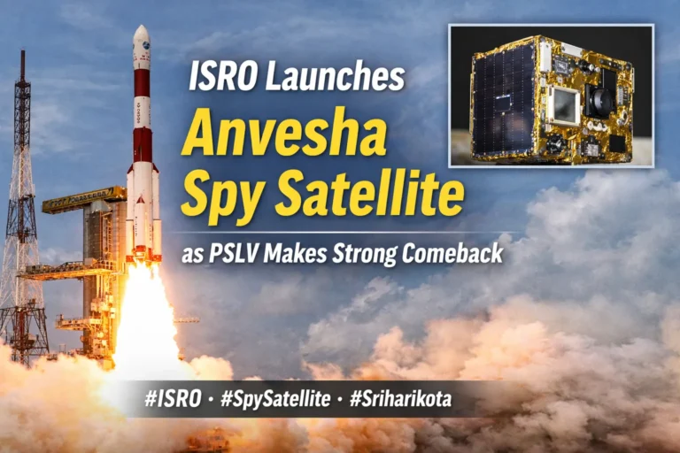 ISRO Launches Anvesha Spy Satellite as PSLV Makes Strong Comeback
