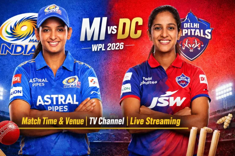MI vs DC WPL 2026 Live: Match Time, Venue, TV Channel and Online Streaming Details