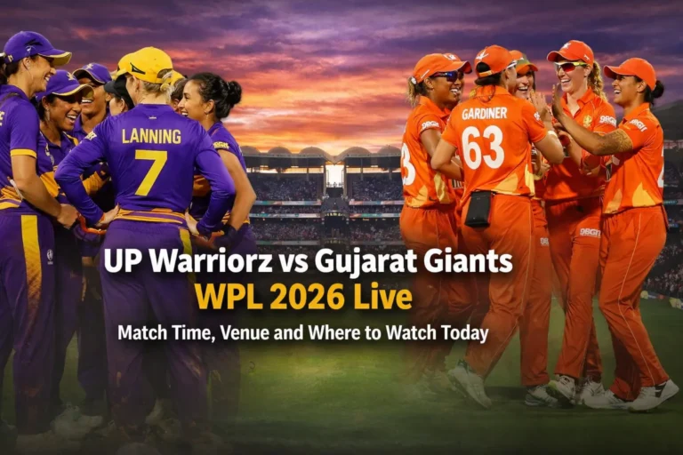 UP Warriorz vs Gujarat Giants WPL 2026 Live: Match Time, Venue and Where to Watch Today