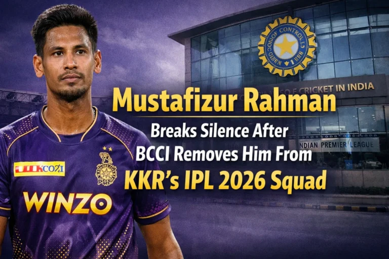Mustafizur Rahman Breaks Silence After BCCI Removes Him From KKR’s IPL 2026 Squad