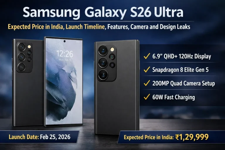 Samsung Galaxy S26 Ultra: Expected Price in India, Launch Timeline, Features, Camera and Design Leaks