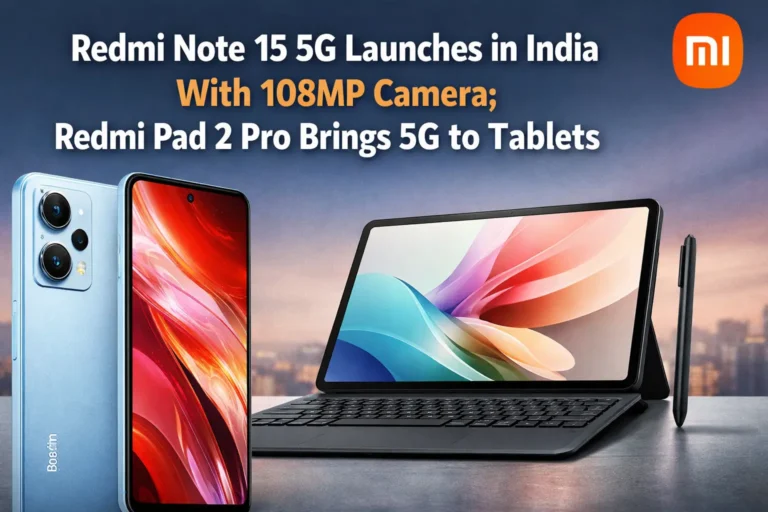 Redmi Note 15 5G Launches in India With 108MP Camera; Redmi Pad 2 Pro Brings 5G to Tablets