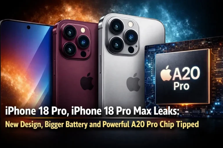 iPhone 18 Pro, iPhone 18 Pro Max Leaks: New Design, Bigger Battery and Powerful A20 Pro Chip Tipped