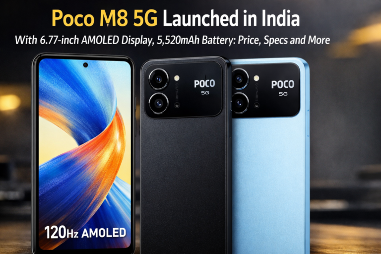 Poco M8 5G Launched in India With 6.77-inch AMOLED Display, 5,520mAh Battery: Price, Specs and More