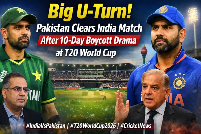 Big U-Turn! Pakistan Clears India Match After 10-Day Boycott Drama at T20 World Cup