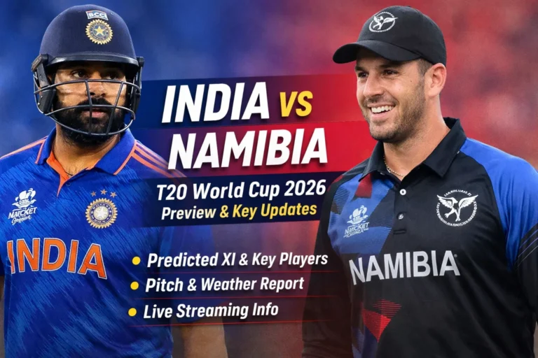 India vs Namibia, T20 World Cup 2026: Predicted XI, key players, pitch & weather report, live streaming details